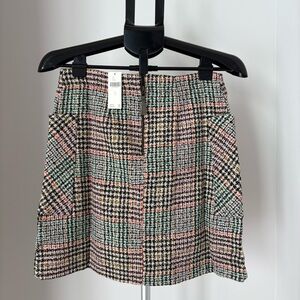 Anthropologie Multicolor Plaid Mini Skirt